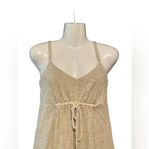 Tommy Bahamas Relax Tan Drawstring Casual Jersey Dress - Picture 2 of 8
